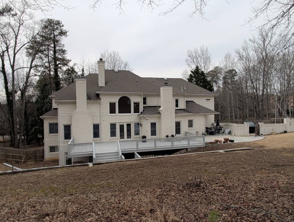 Large Home with Deck Inspection